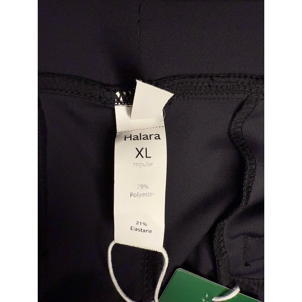 NWT Halara Pull On High Waisted Wide Leg Crop Trouser Pants Black Womens Size XL - Picture 7 of 9
